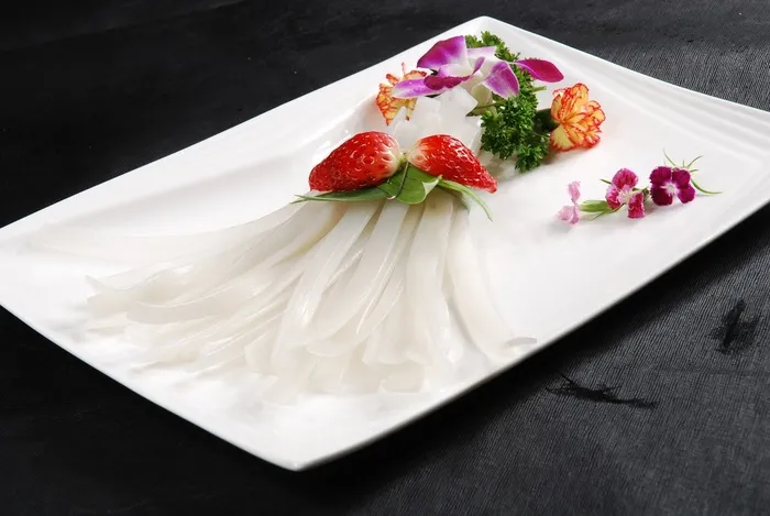 粉带火锅美食配菜主色面条设计素材