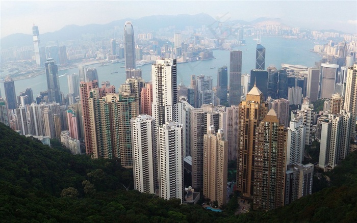 香港城市风景城市夜景高清图片