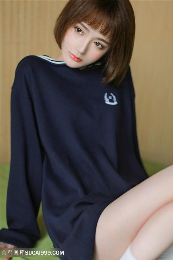 高清*短发小美女图片