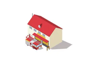 分析图素材图标集合景观建筑立面插画场景AI矢量图形设计