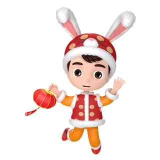 新年卡通免抠素材