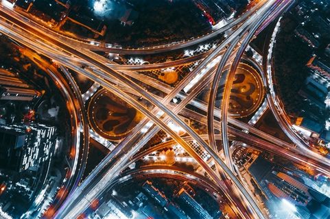 现代化城市立交桥风景图片