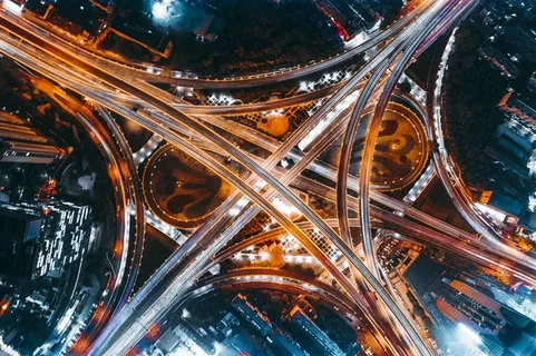 现代化城市立交桥风景图片 现代化城市立交桥风景图片