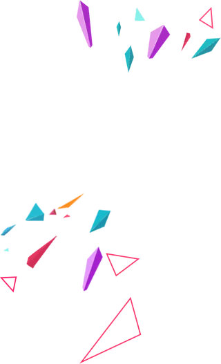 立体几何漂浮素材