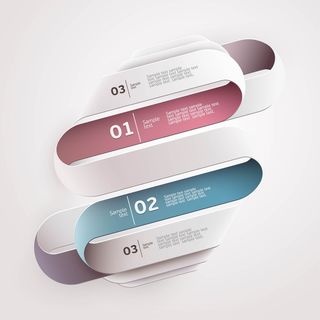 免抠潮流彩色标签