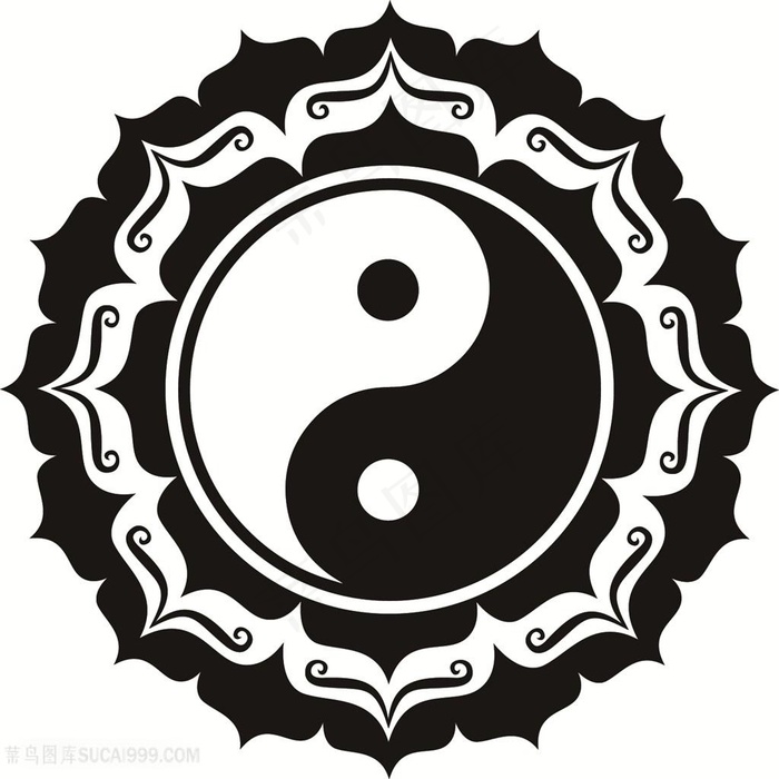 太极图门画素材风水图不挂图神阴阳图画算命看相画