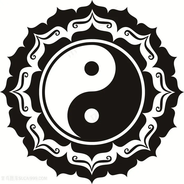太极图门画素材风水图不挂图神阴阳图画算命看相画