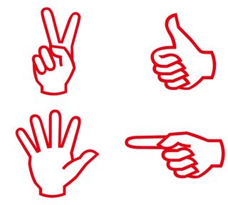 矢量手型标志
