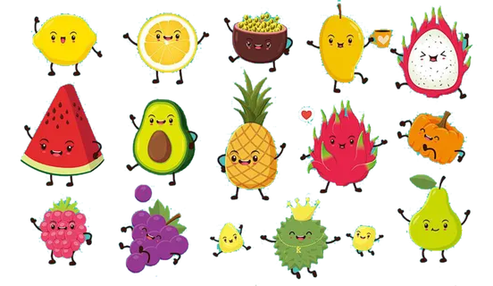 水果 免扣 素材  动画水果