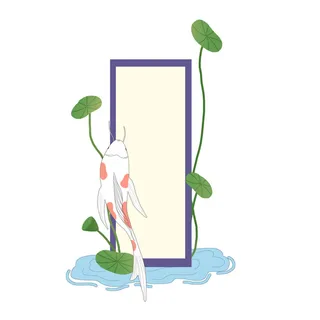 国潮风中式中国古典标题文字文本框边框标题框PSD设计素材