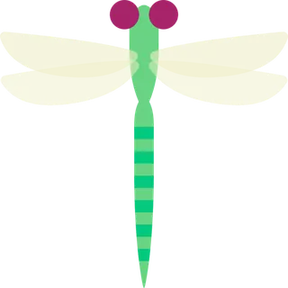 蜻蜓简笔画元素