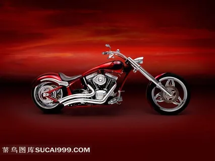 红色摩托车