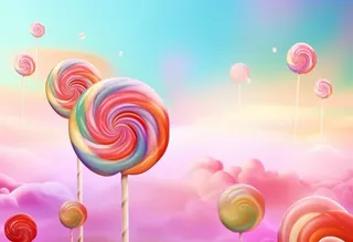 彩色糖果可爱背景