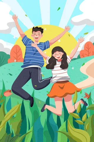 54青年海报54青年插画海报