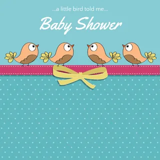 可爱精美婴儿卡片矢量标签