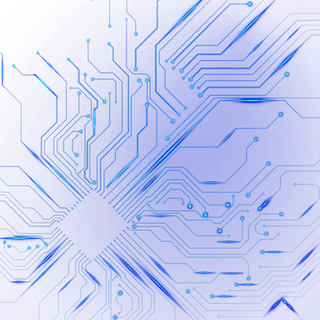 蓝紫色科技线条线路图科技kv主视觉