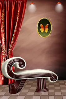 发放窗帘棕色空间背景