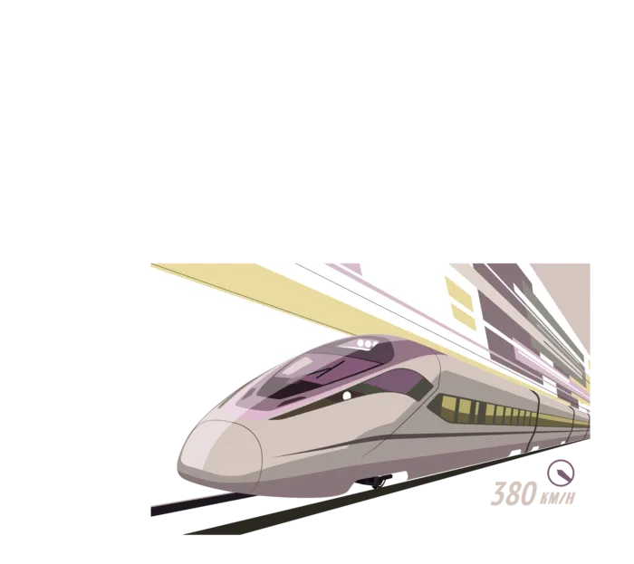 高铁列车动车动画免扣素材PNG