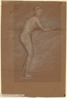 惠斯勒素描裸体女性