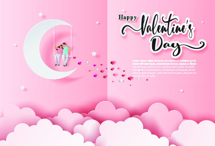 2.14情人节高端大气矢量插画