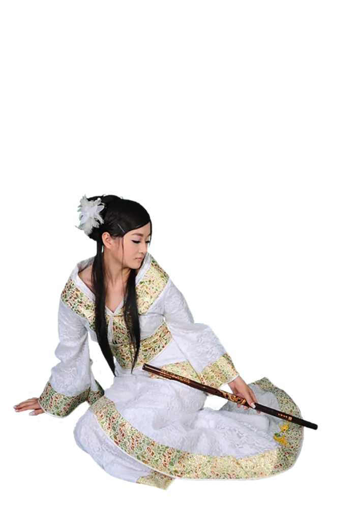 17 (4)免抠元素 免抠摄影 美女 人物 服装 古风 演奏