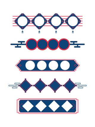 复古国潮港风电商传统文化矢量源文件
