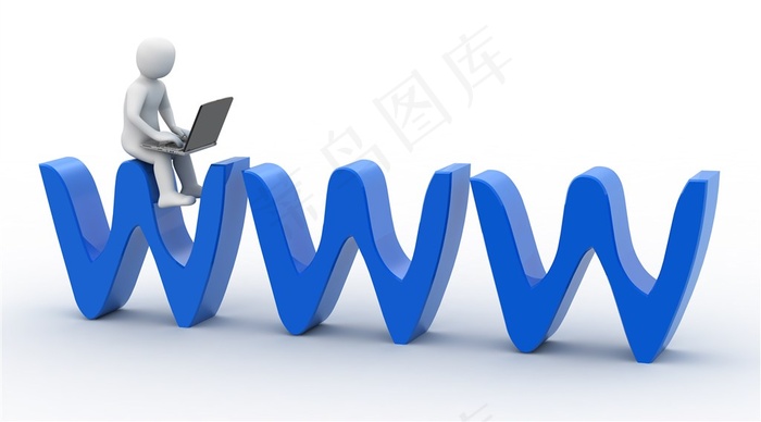 立体3D小人网络科技高清图片