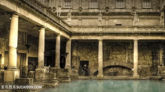 欧式建筑复古壁纸