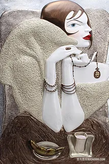 高清艺术美女装饰画