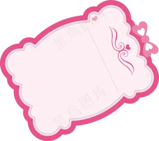 卡通边框 卡通彩色框  手绘对话框 可爱边框 免抠