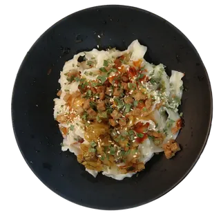 麻酱酥肉咸蛋黄拌面拉面免抠摄影元素素材