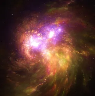 元宇宙世界天空背景墙风景