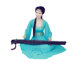 34 (2)免抠元素 免抠摄影 美女 人物 服装 古风 演奏
