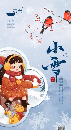 节气小雪海报
