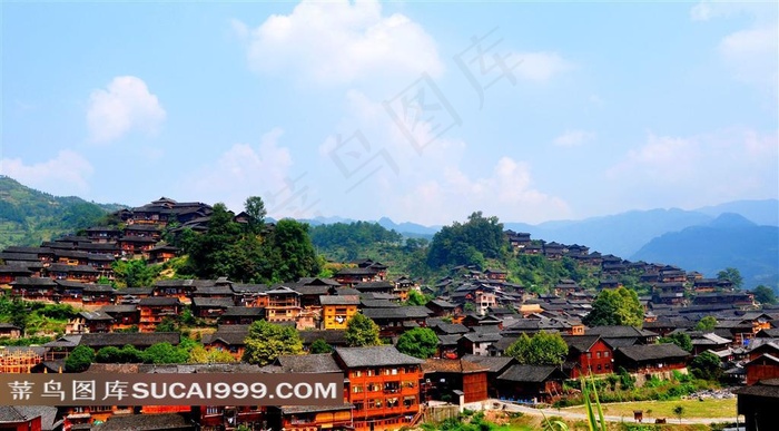 西江苗寨高清摄影图片