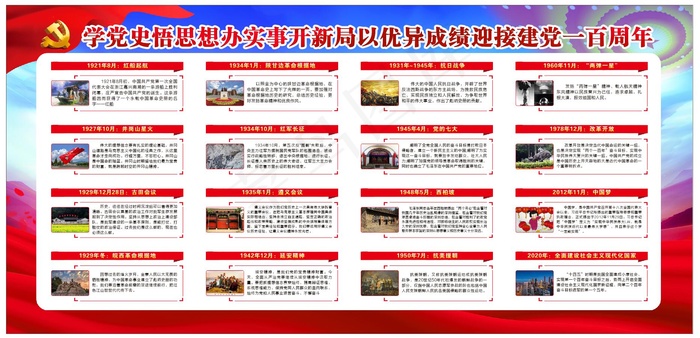 学党史  建党100周年cdr矢量模版下载