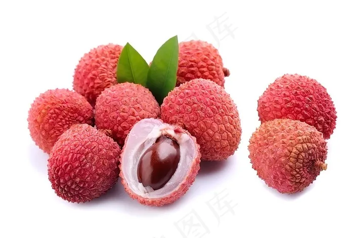 鲜红美味的荔枝高清图片