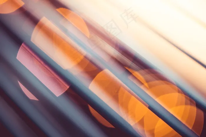 城市灯光光斑背景图片