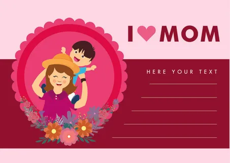 设计母亲节快乐节日素材