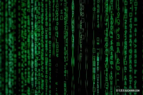 高清骇客黑客绿色代码电脑it背景图片