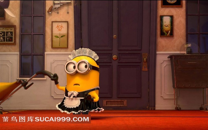 《超级奶爸》之穿着围裙的小黄人