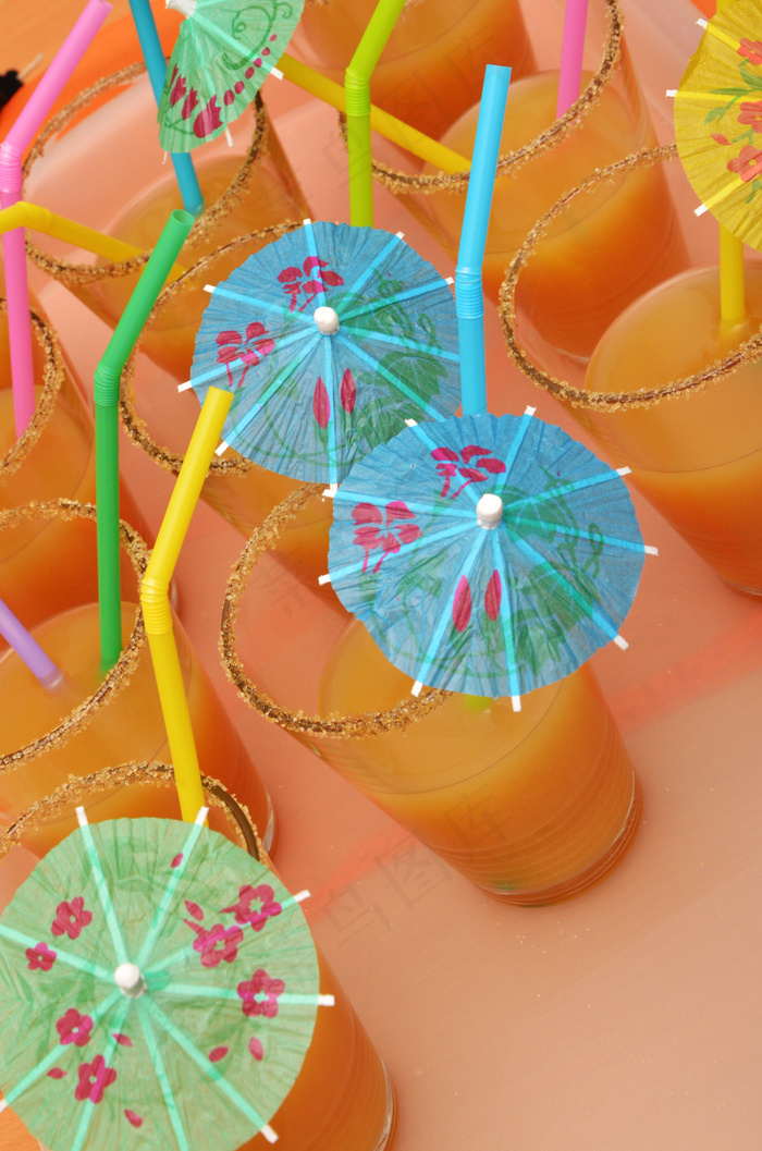 清凉夏日夏季饮品摄影图片