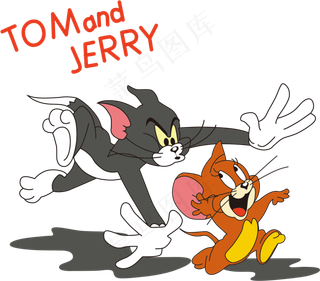 彩色动漫猫和老鼠图片