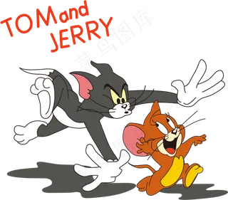 彩色动漫猫和老鼠图片