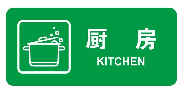 矢量厨房门牌cdr矢量模版下载