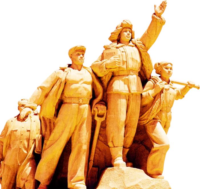 劳动人民解放军雕塑免扣素材