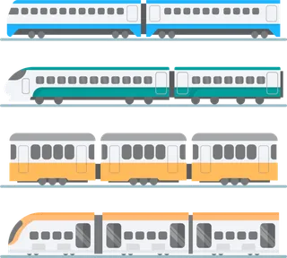 高铁列车动车动画免扣素材PNG