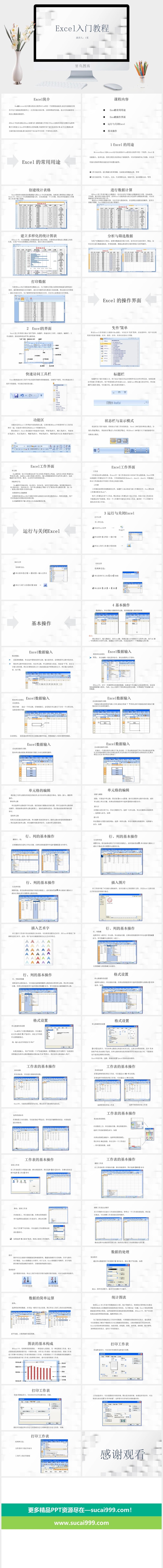 excel培训PPT模板