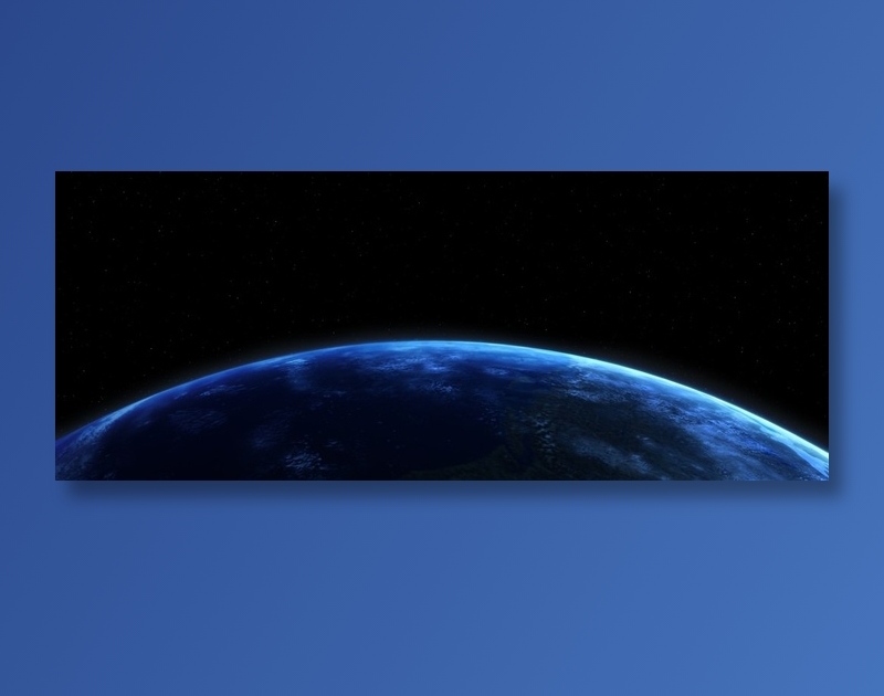 蓝色地球太空