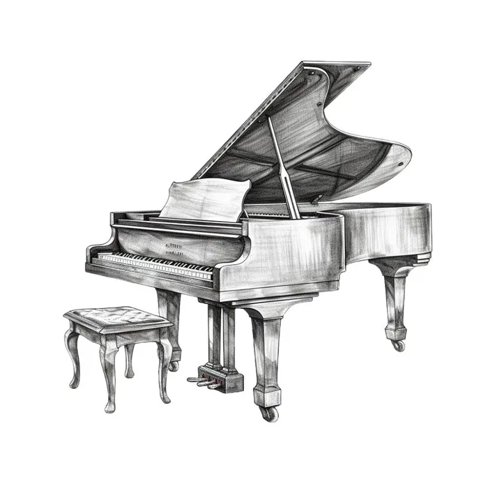 钢琴免抠(1024x1024)